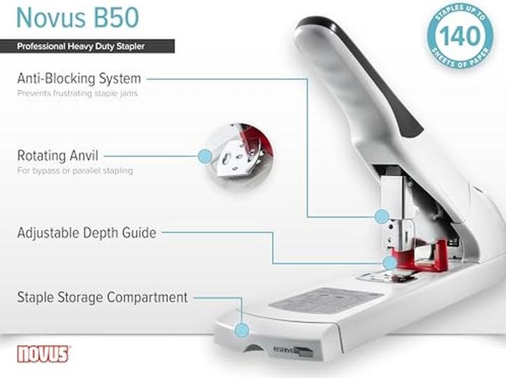 Produktbild Novus B50 Blockhefter grau (140 Blätter)