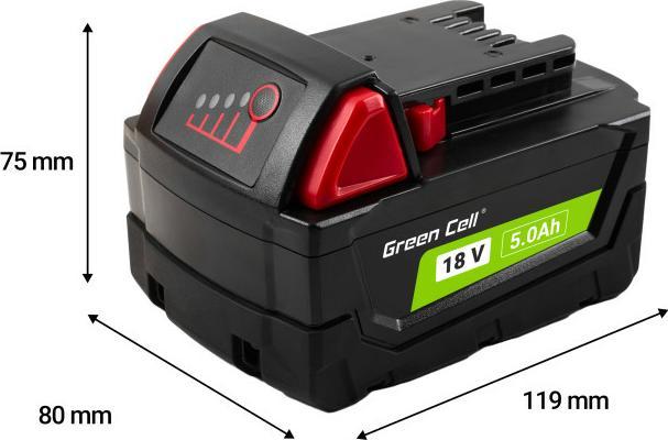 Actual product image GreenCell PTML18V5 cordless tool battery / charger (18 V)