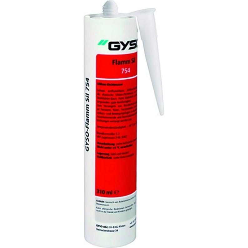 Gyso, Dichtmittel, Silikon-Dichtungsmasse Flamm-Sil 754 (Weiss, 310 ml)