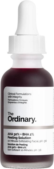 The Ordinary AHA 30% + BHA 2% Solution exfoliante (Exfoliant nettoyant, 30 ml)