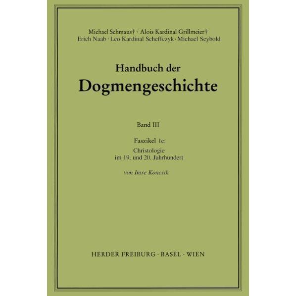 Christologie Im 19. und 20. Jahrhundert, Fachbücher