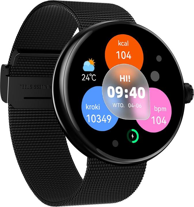 Produktbild Forever Smartwatch Forevive 5 SB-365 schwarz (33.02 mm)