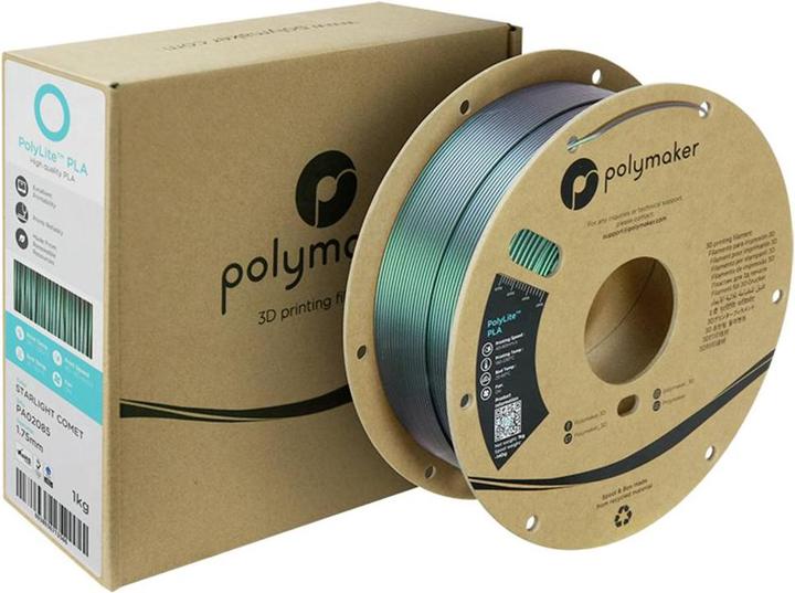 Actual product image Polymaker PolyLite PLA Starlight (PLA, 1.75 mm, 1000 g, Multicoloured)