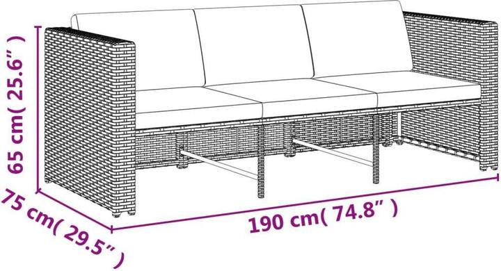 Produktbild vidaXL Gartenmöbel Set