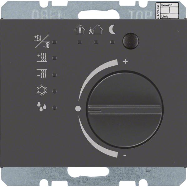 Berker Raumtemperaturregler, Thermostat, Grau