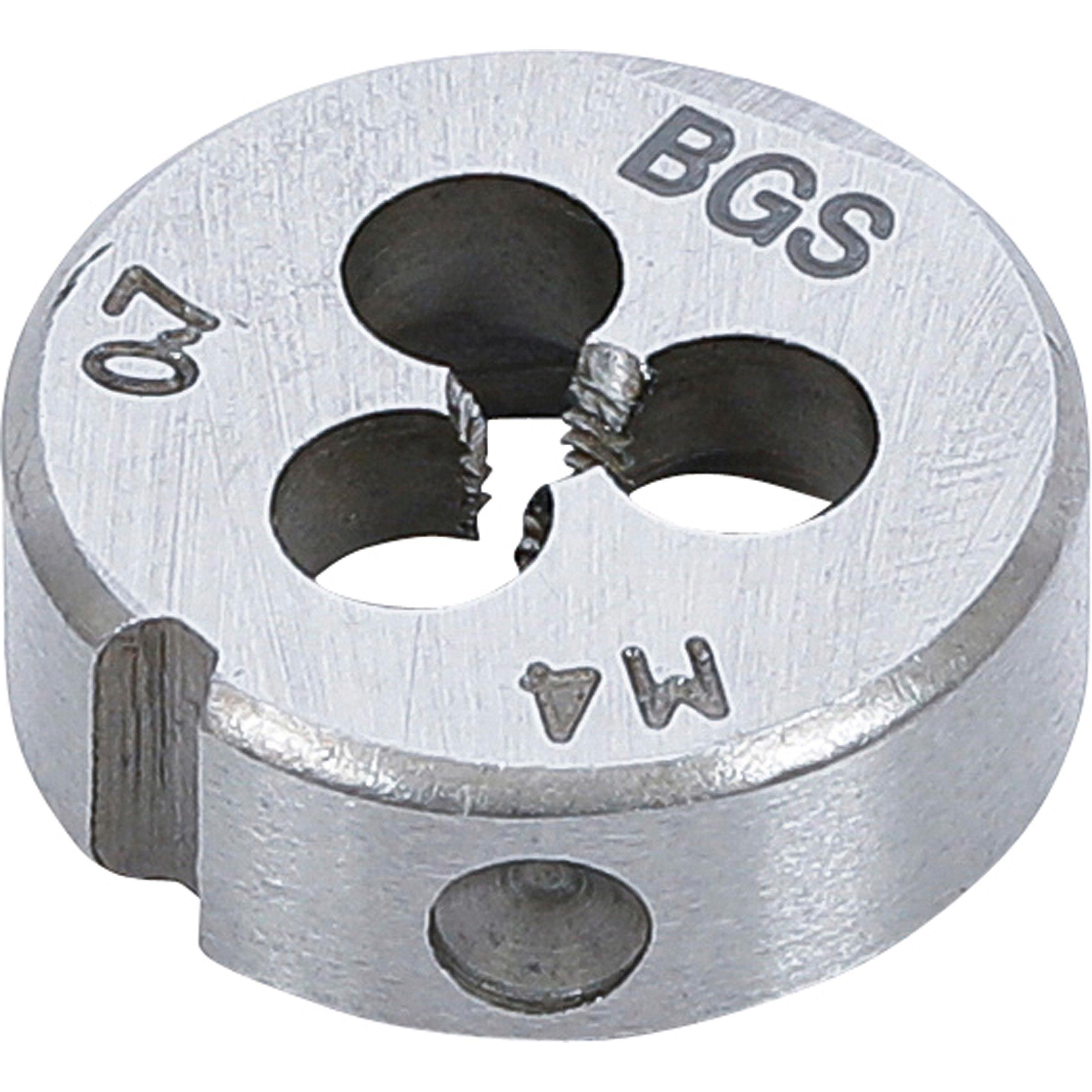 Thumbnail - BGS, Gewindeschneider + Gewindebohrer, Gewindeschneideisen M4 x 0,7 x 25 mm