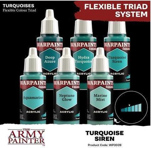 Actual product image The Army Painter Colour Warpaints Fanatic: Turquoise Siren 18 ml