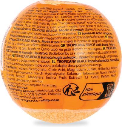 Produktbild Natura Siberica Tropicana Beach Badebombe 85g (Badekugeln)
