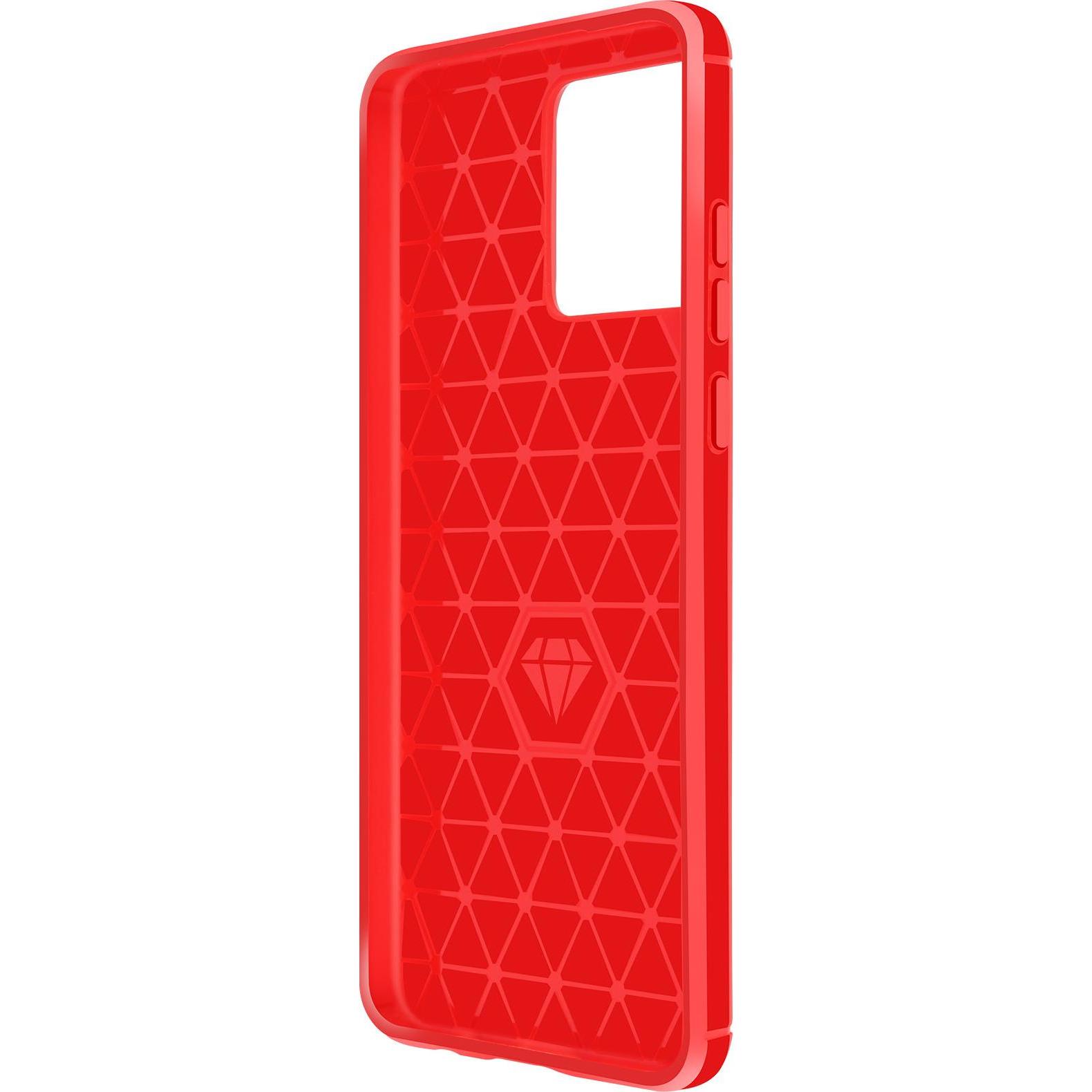 Thumbnail - Avizar Classic Carb Series (Motorola Moto G84), Smartphone Hülle, Rot