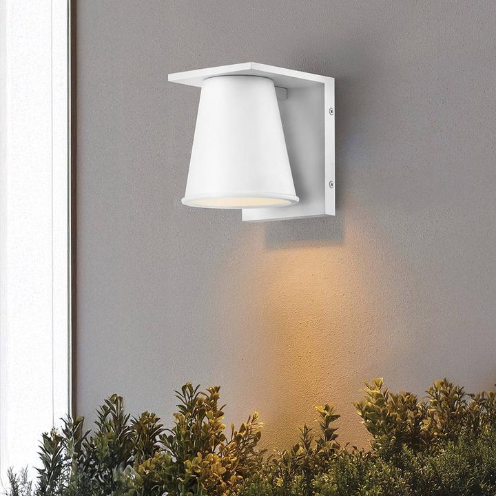 Actual product image Elstead Lighting Elstead HANS Aussen-Wandleuchte GU10 8W Weiss IP44 (GU10, IP44)