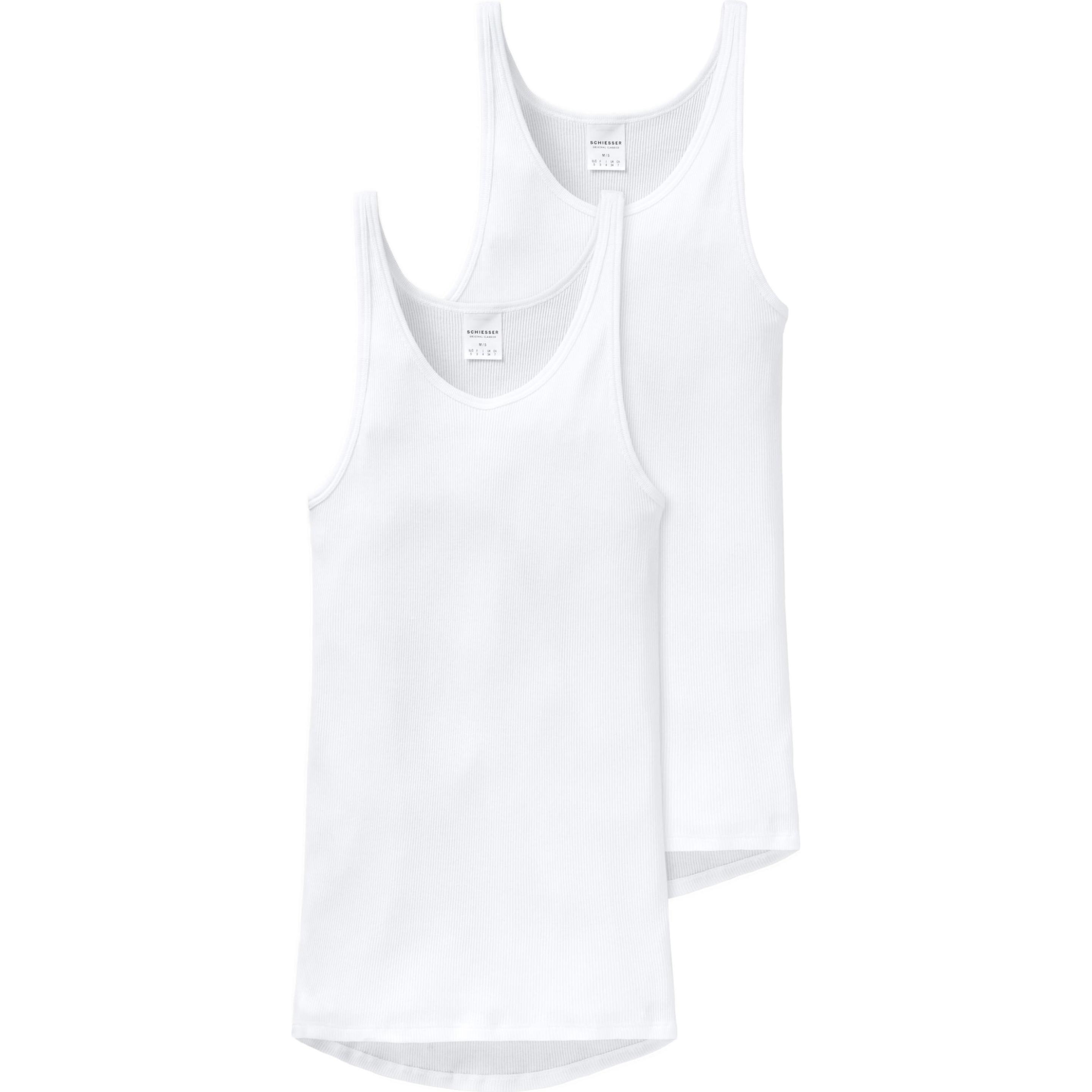 Schiesser, Herren, Shirt, Unterhemden, Weiss, (L)