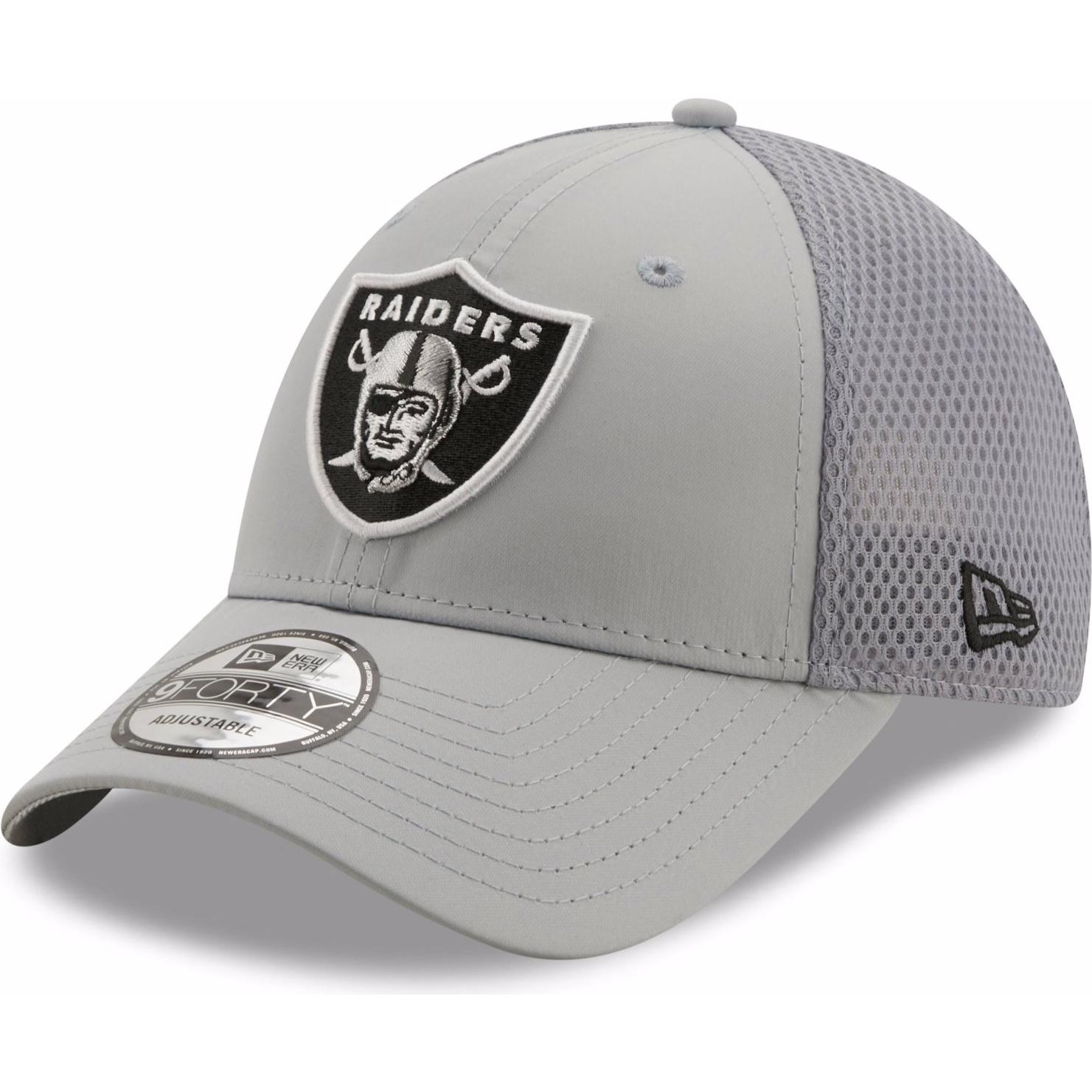 New Era, Herren, Cap, 9Forty Clipback Arch Las Vegas Raiders, Grau, (One Size)
