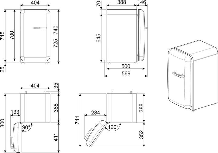 Image du produit Smeg Retro Style FAB5LCR6
