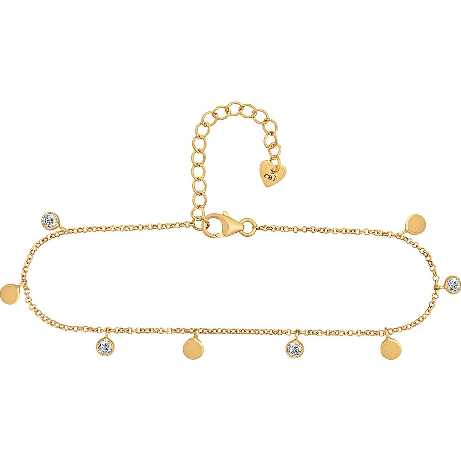 Caï, Fussschmuck, Fusskette, (925er Silber, 25 cm)