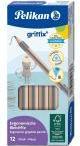 Productafbeelding Pelikan griffix potloden sterkte B 12 st. in vouwdoosje (3.50 mm, B, 12 x)
