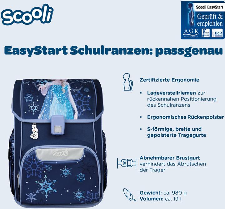Produktbild Scooli EasyStart Schulranzen Set,5tlg Frozen (19 l)