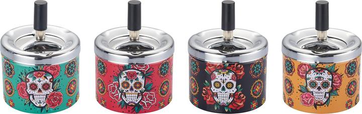 Champ Push Aschenbecher Skull, sortiert