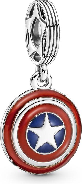 Image du produit Pandora Marvel The Avengers Captain America Shield (Émail, Argent 925)