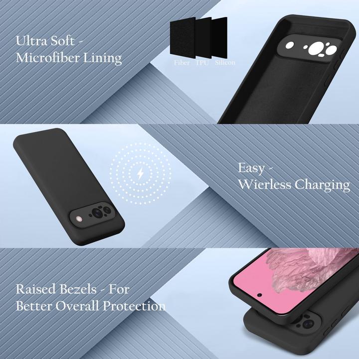 Image du produit Cadorabo Coque pour Google Pixel 9 TPU Liquid Silicone Case (Google Pixel 9)