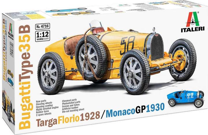 Actual product image Italeri 1:12 Bugatti Type 35B T.F1929/Mon.1930