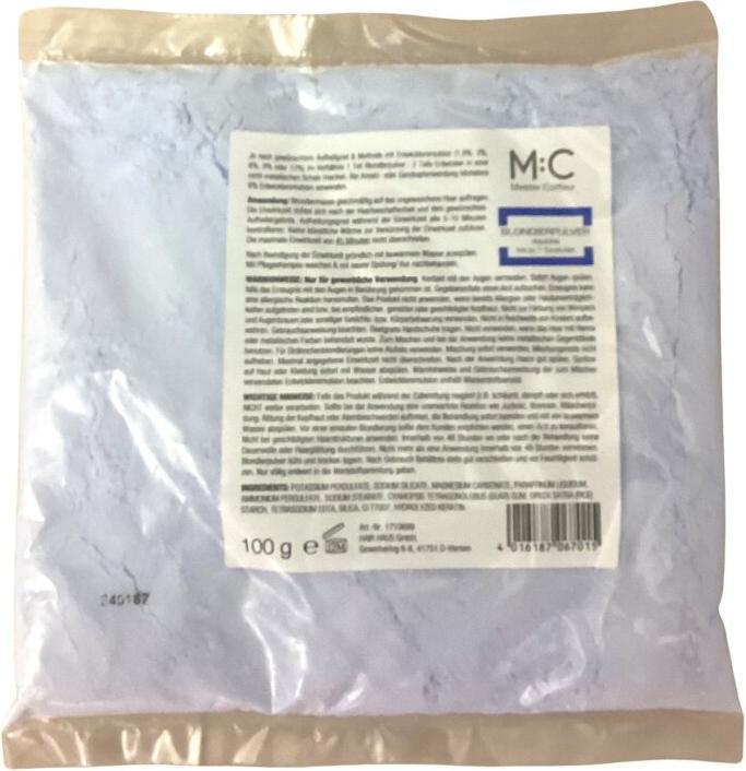 Produktbild Meister Coiffeur M:C Blondierpulver 100 g Beutel (Blond, Blau)