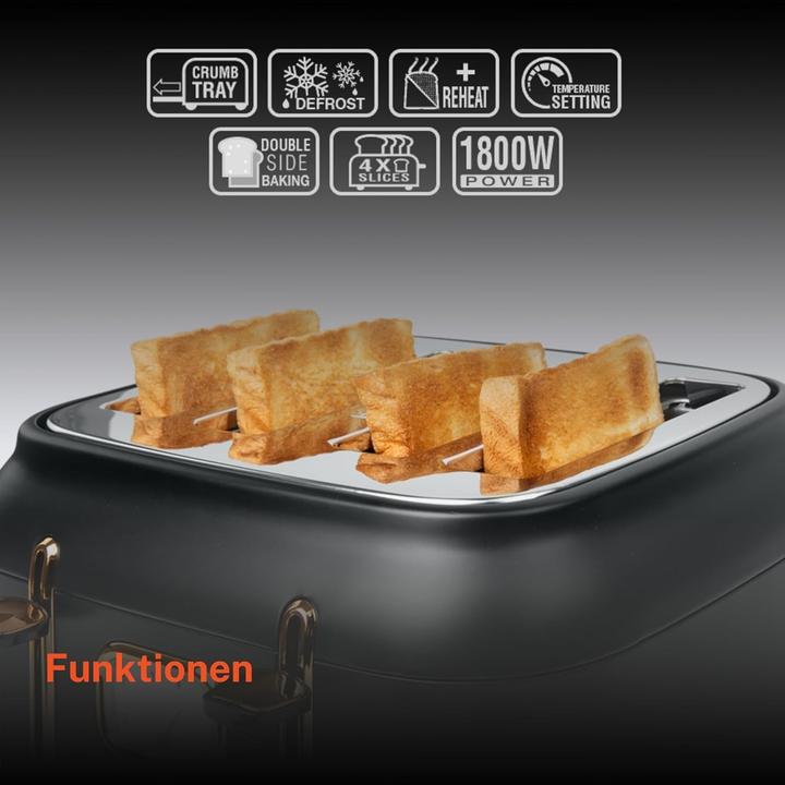 Immagine prodotto Muse MS131 BC Tostapane in acciaio inox nero