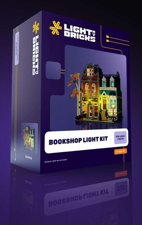 Actual product image Light my bricks LMB 2.0 LEGO® 10270# Bookshop Light Kit