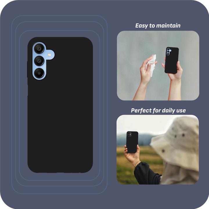 Produktbild Cazy Silikon Hülle Kompatibel mit Samsung Galaxy A15 / A15 5G - Soft TPU Schutz - (Samsung Galaxy A15, Samsung Galaxy A15 5G)