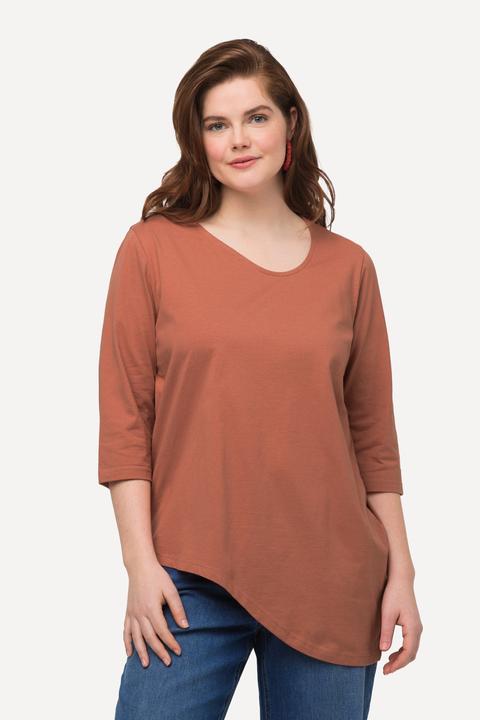 Actual product image Ulla Popken Eco Cotton Asymmetric Wave Tee (46, 48)