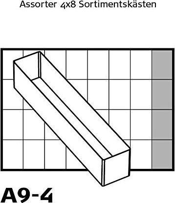 Actual product image Raaco Compartment insert 55 4xA9-4