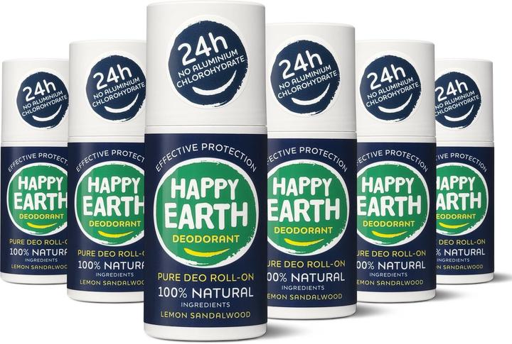 Image du produit Happy Earth Déodorant Roll-On Citron Santal (Roll-on, 75 ml)