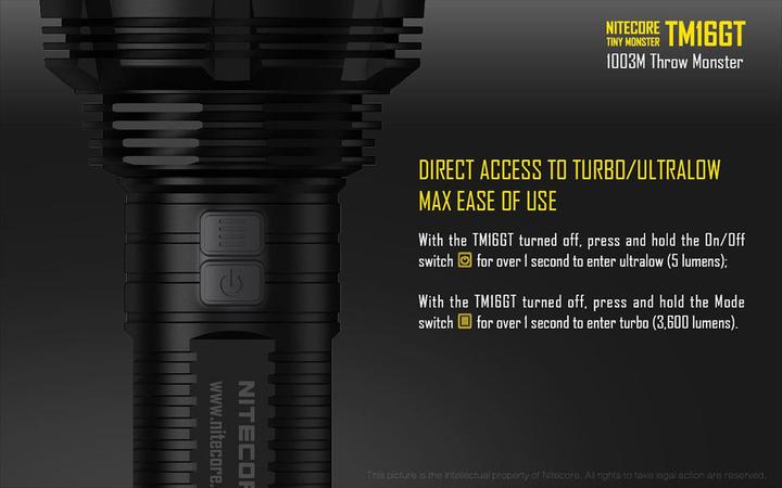 Actual product image Nitecore Tm16gt (18.20 cm, 3600 lm)