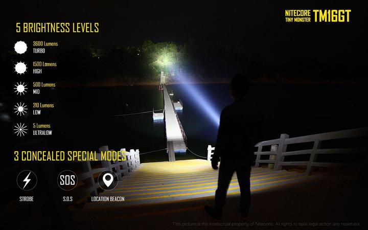 Actual product image Nitecore Tm16gt (18.20 cm, 3600 lm)