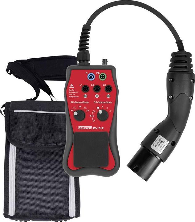Produktbild Benning 044169 EV 3-2 Messadapter Messadapter zur Prüfung von E-Ladestationen 1 St. (CAT II 300V)