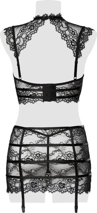 Actual product image Grey Velvet 3-piece set in black (XL)