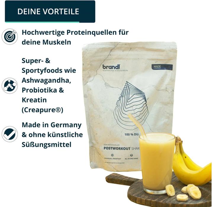 Actual product image Brandl Pulver Post Workout Banana 1000 g (Banana, 1 pcs., 1000 g)