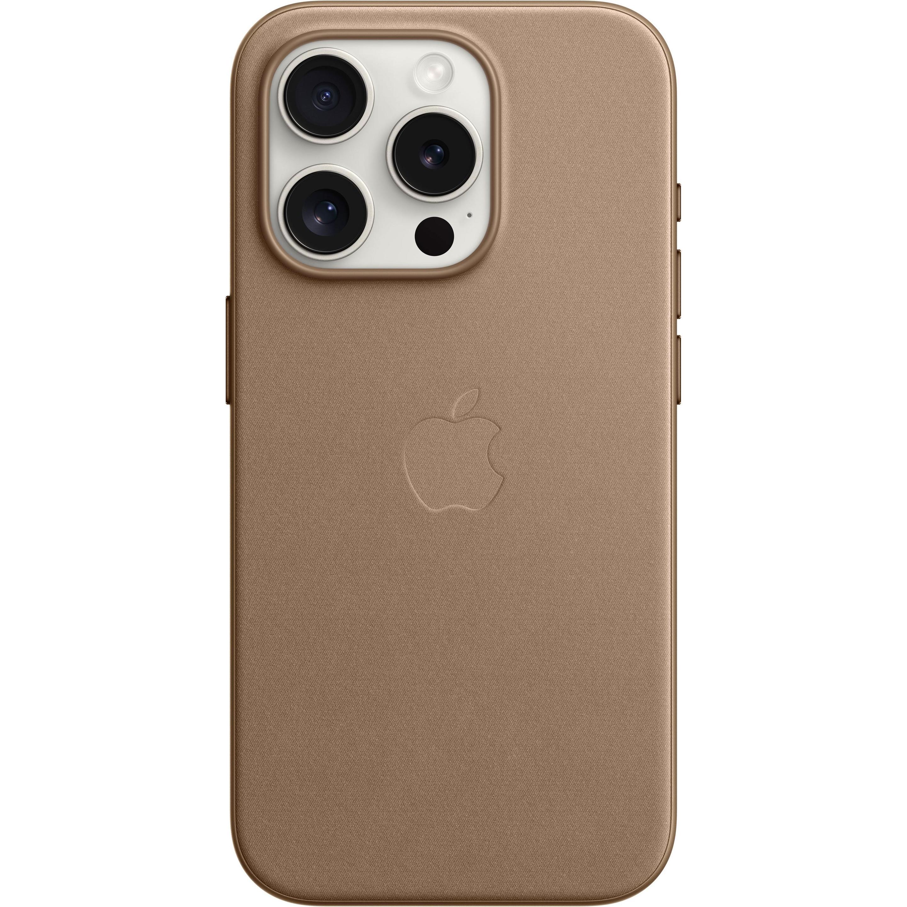 Apple Feingewebe Case mit MagSafe (Apple iPhone 15 Pro), Smartphone Hülle, Braun