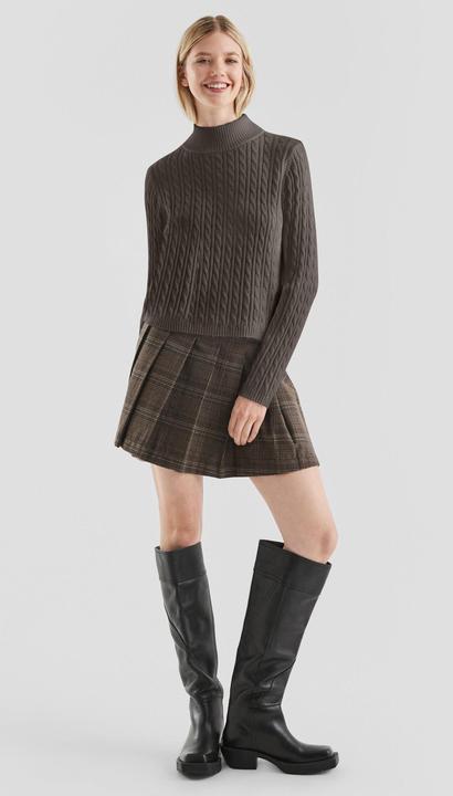 Produktbild s.Oliver Strickpullover Pullover mit Zopfmuster (XXL)