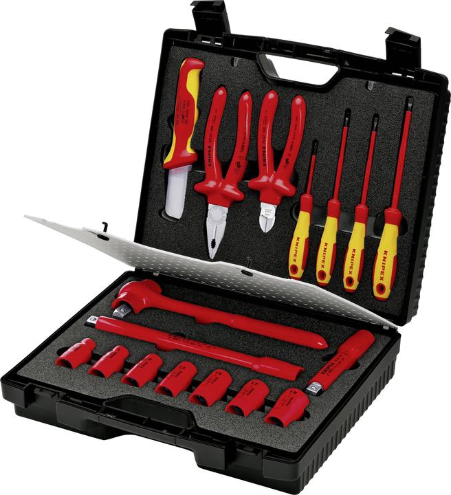 Knipex 98 99 11 Werkzeugset Elektriker im Koffer 17teilig (17 pieces)