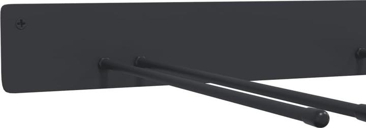 Produktbild vidaXL Gerätehalter Wandmontage Werkzeughalter Gerätehaken 2 Stk. Schwarz Stahl