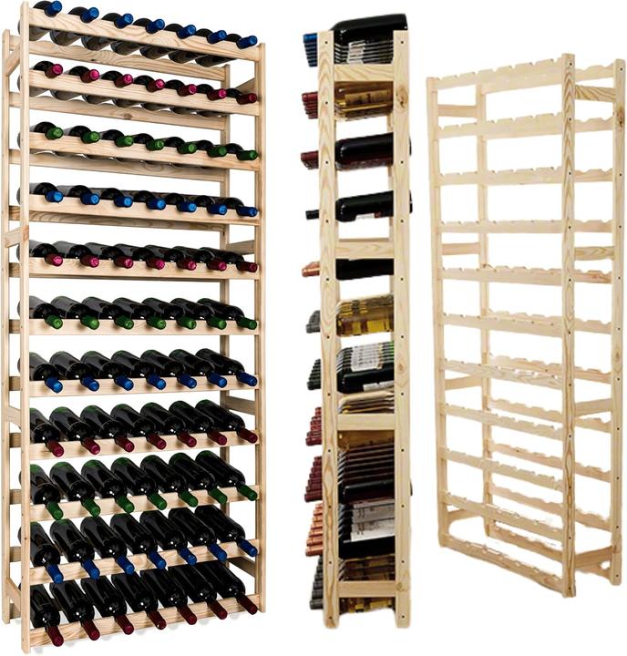 Modo24 Weinregal (72.5 x 25 x 166 cm, 77 Fl.)