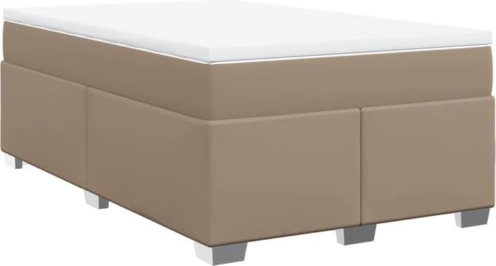 Actual product image vidaXL Boxspringbett Polsterbett Bett Doppelbett Matratze 140x190cm Kunstleder (140 x 190 cm)