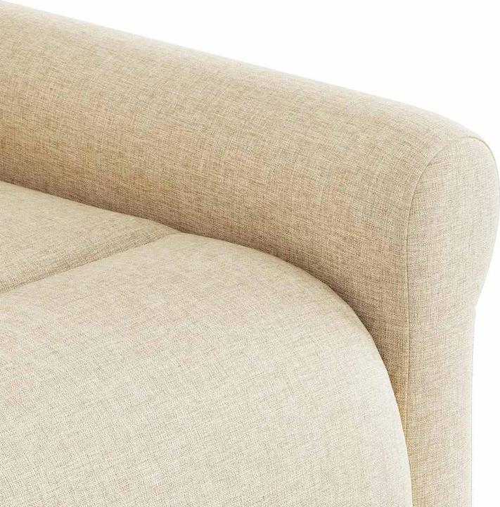 Immagine prodotto vidaXL Poltrona massaggiante con ausilio stand-up in tessuto crema