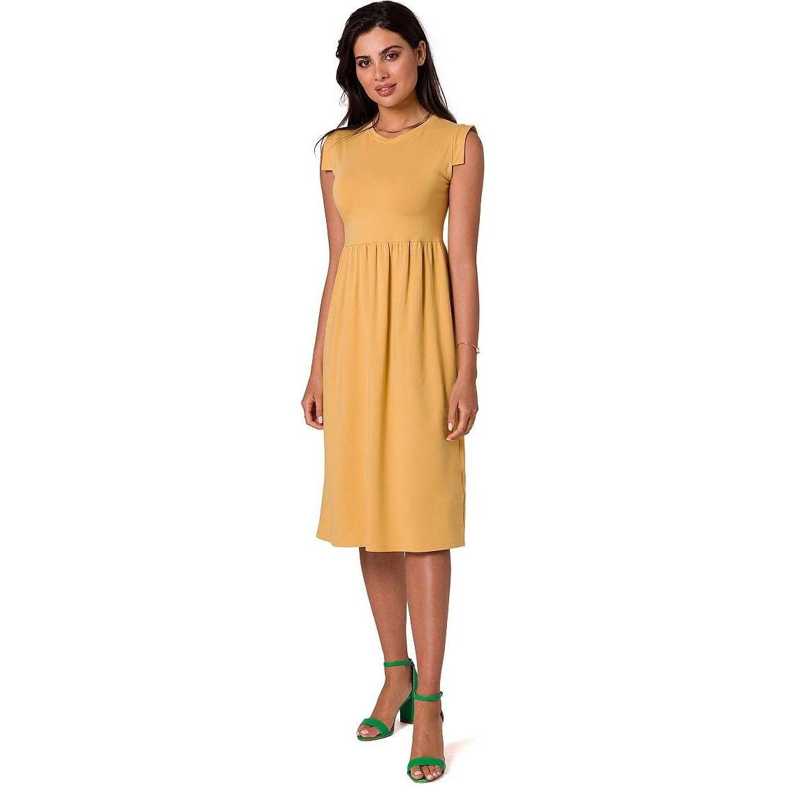 Be Wear, Damen, Kleider, Alltagskleid, Gelb, (XXL)