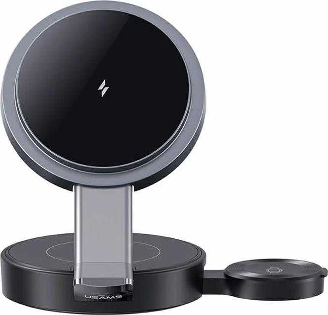 Actual product image Usams Foldable 3-in-1 15W Inductive Charge for Phone/Apple Watch/headphones CD234WXC01 (US-CD234) (15 W)