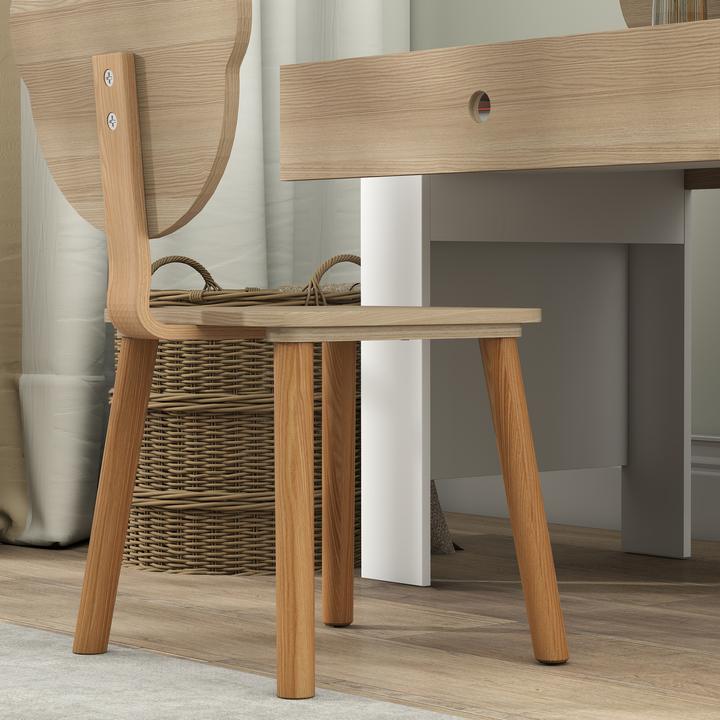 Actual product image Aiyaplay Kinderschreibtisch Set MDF, Kiefernholz Naturholz (Child seating group)