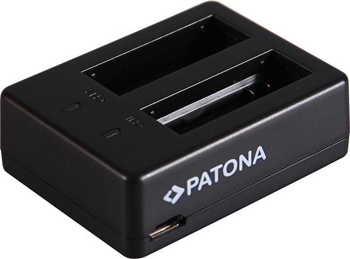 Produktbild Patona Dual Schnell-Ladegerät f. SJCAM SJ6 Legend Black SJ6000 inkl. Micro-USB Kabel (Kamera Akku Ladegerät)