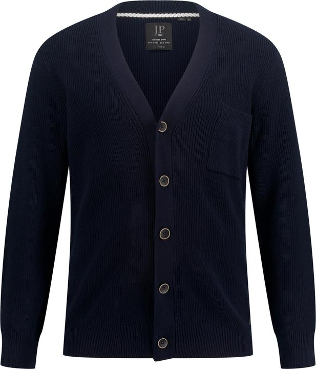 Produktbild JP1880 Strickjacke, V-Ausschnitt, Knopfleiste, Brusttasche (6XL)