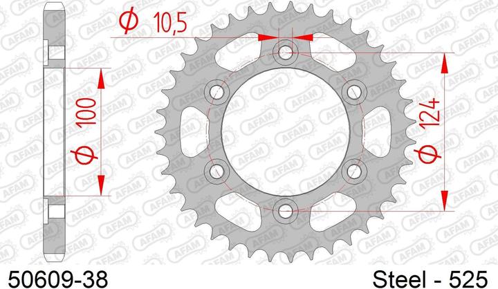Image du produit Afam 525 38 dents (38)