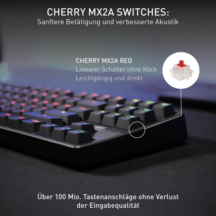 Actual product image CHERRY XTRFY K4V2 TKL keyboard (DE, Cable)